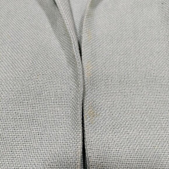 Linda Allard Ellen Tracey Vintage Light Sage Linen Open-Front Blazer 10 - Picture 3 of 13